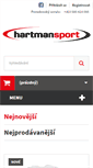 Mobile Screenshot of hartmansport.cz